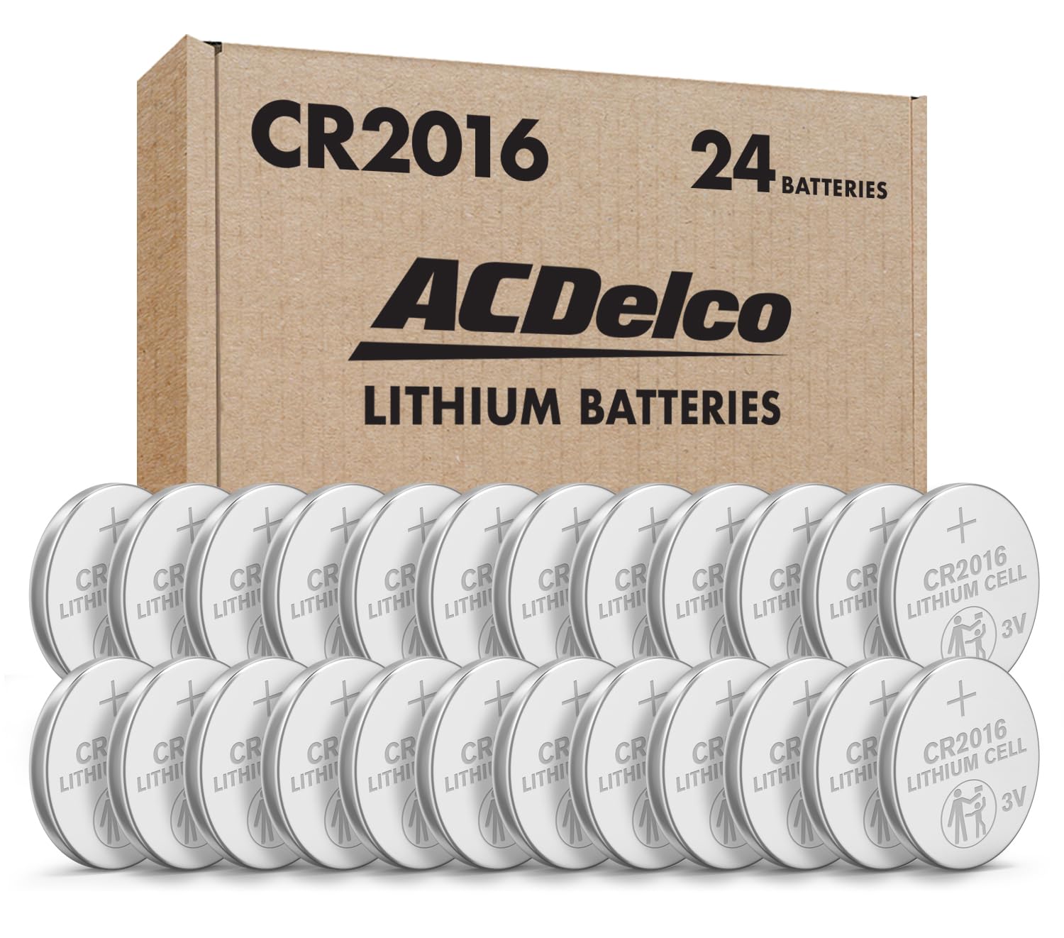 Amazon.com: Powermax ACDelco 24-Count CR2016 Batteries, Lithium 3V